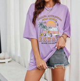 Elegant Lavender Oversize Women's Tee - 19bay